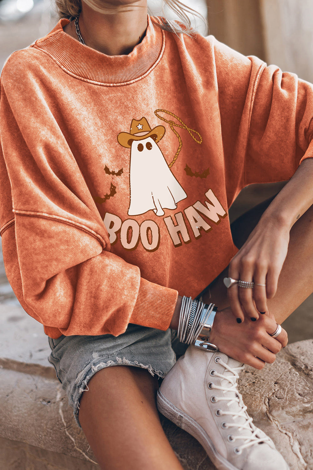 BOO HAW Ghost Sweatshirt