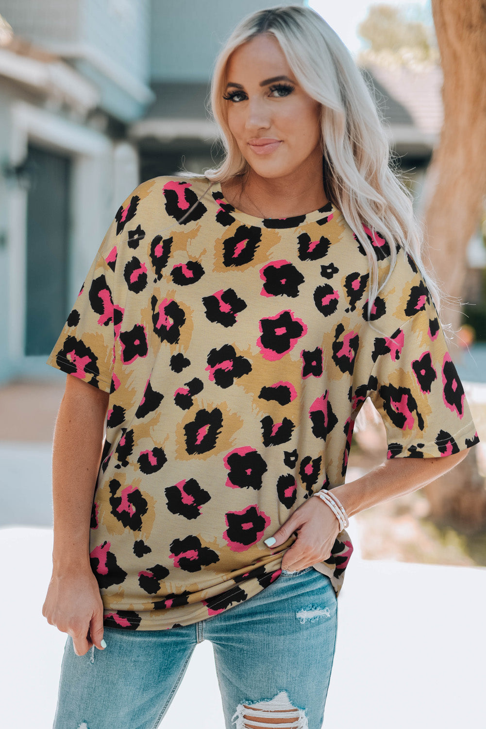 Leopard Loose T Shirt