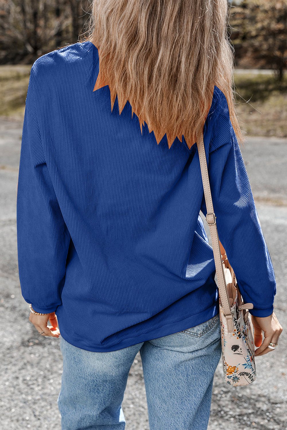 Game Day Embroidered Corduroy Sweatshirt