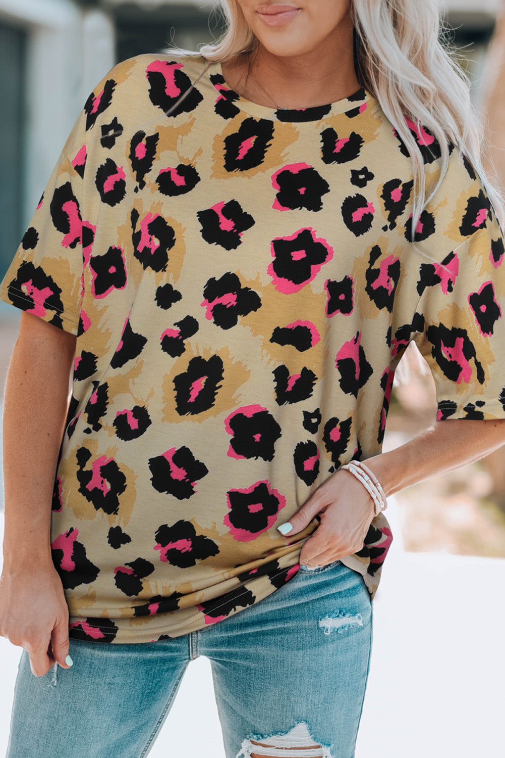 Leopard Loose T Shirt