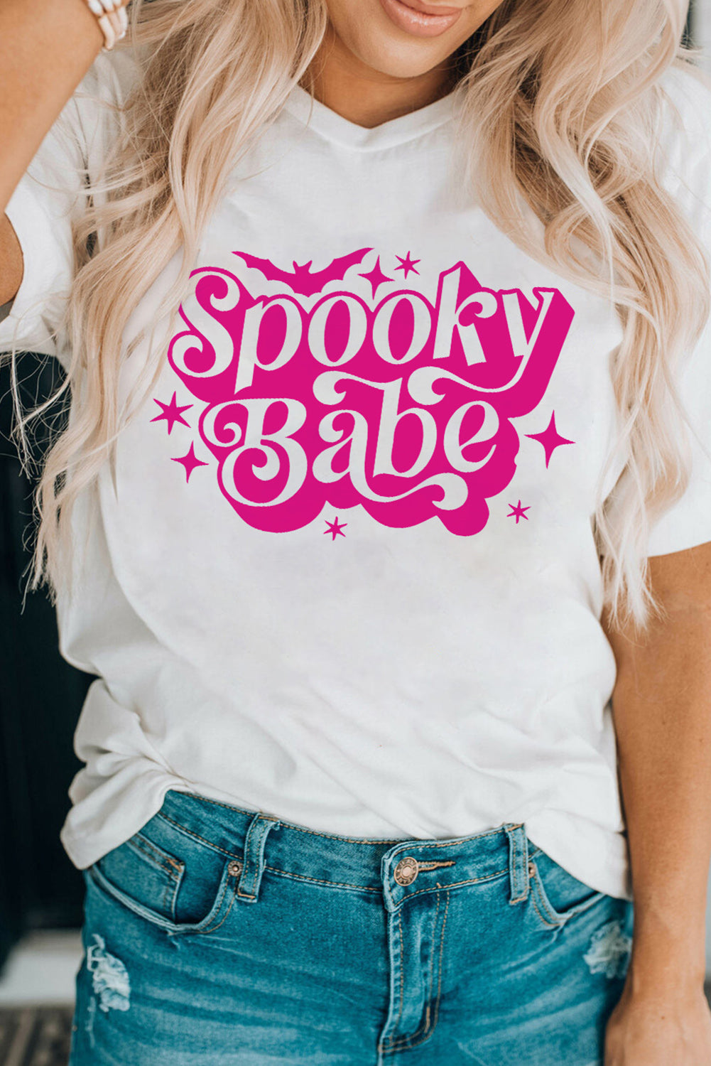 Spooky Babe/ Bat Halloween T Shirt