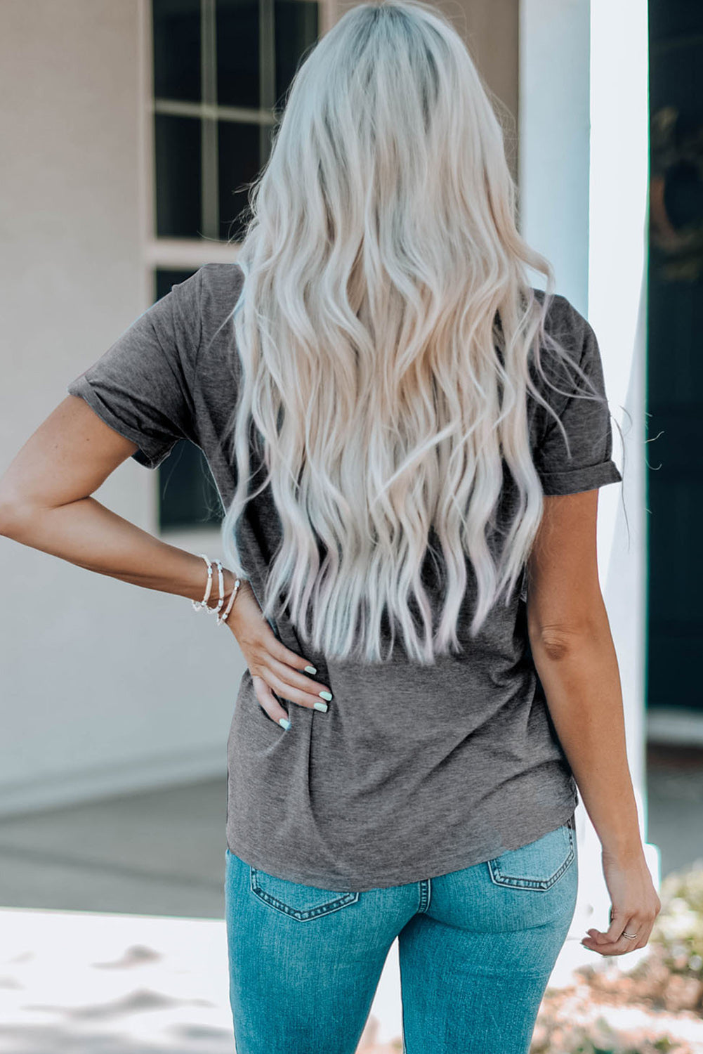 Gray Dotted Clovers T Shirt