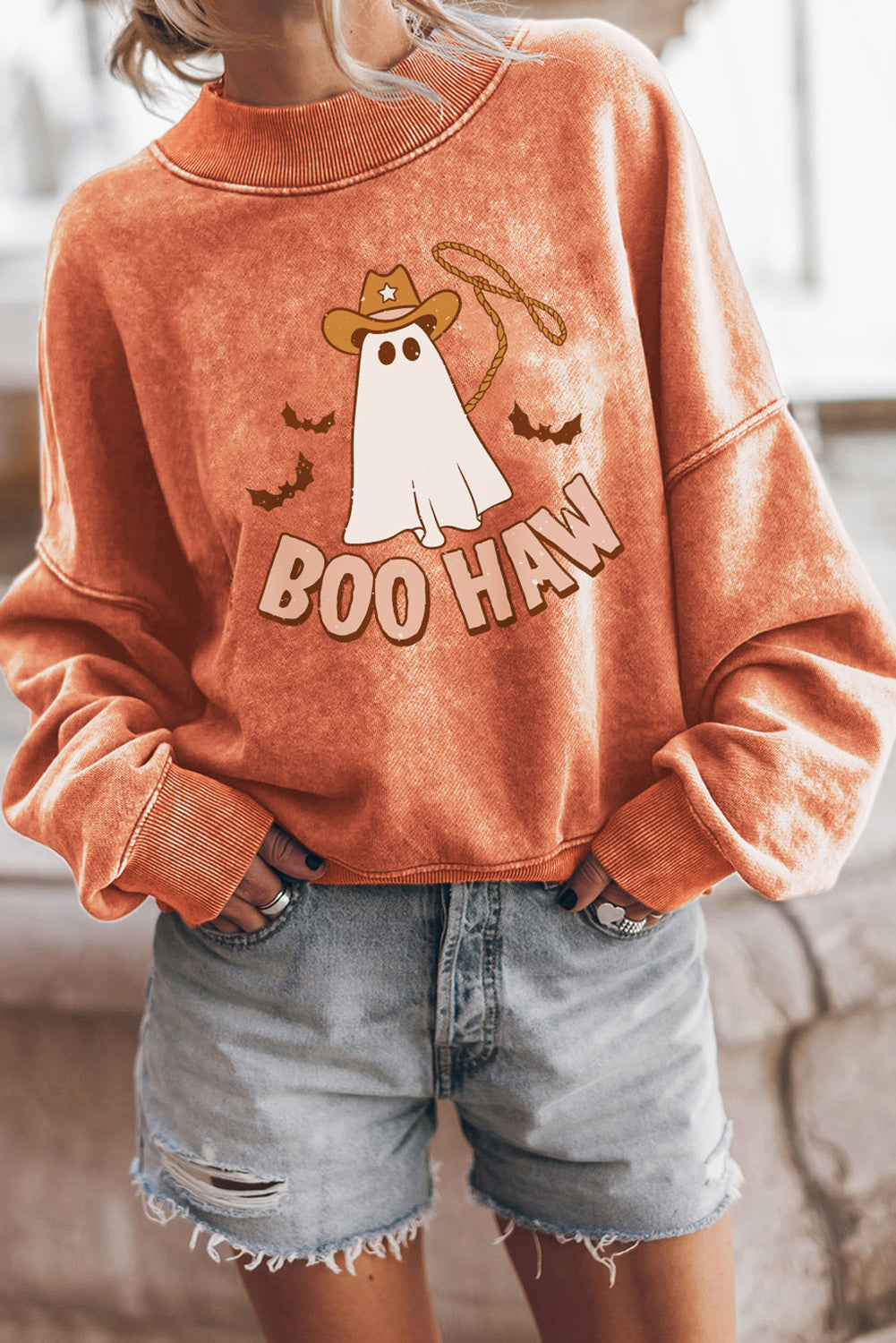 BOO HAW Ghost Sweatshirt