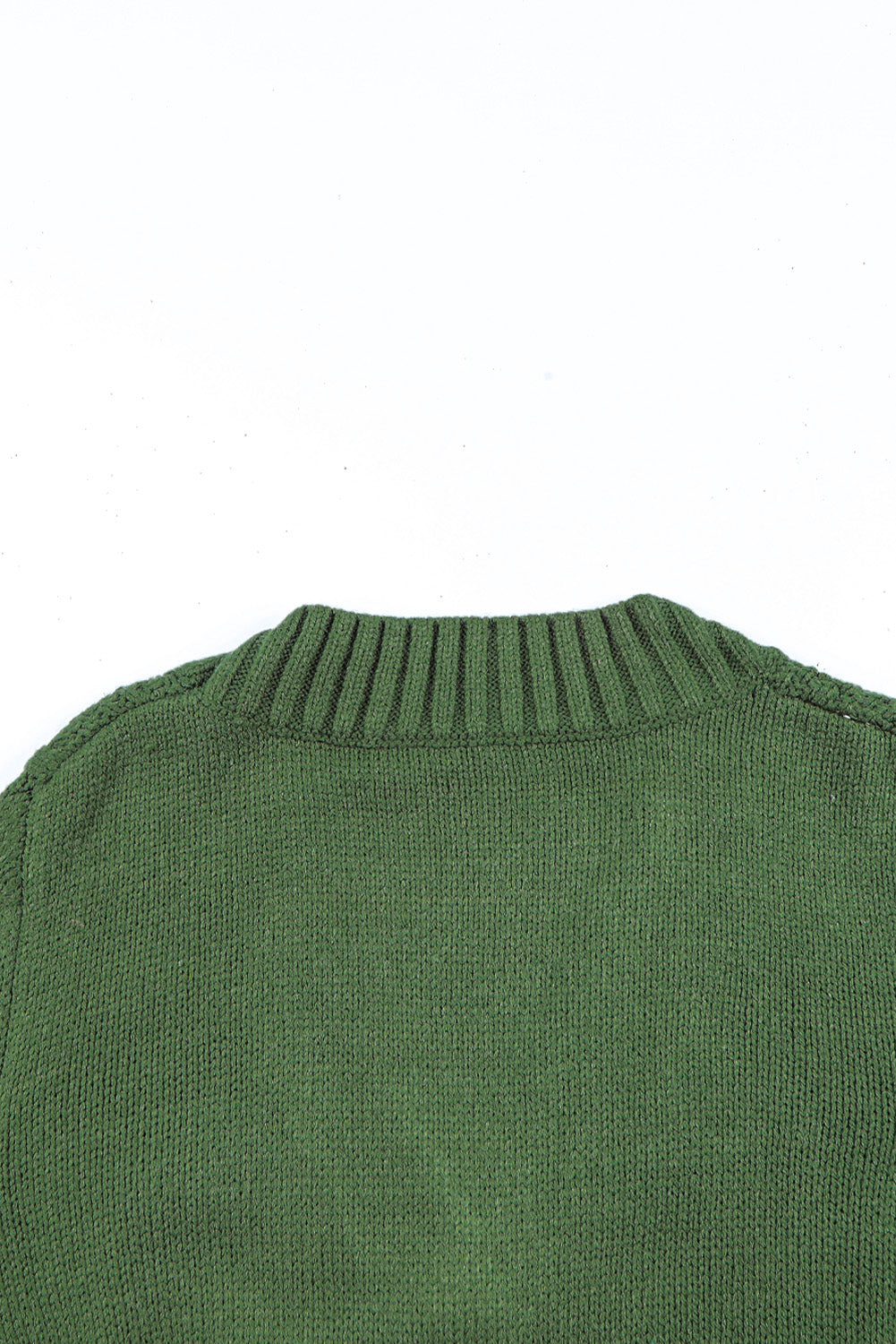 Green Textured Cardigan