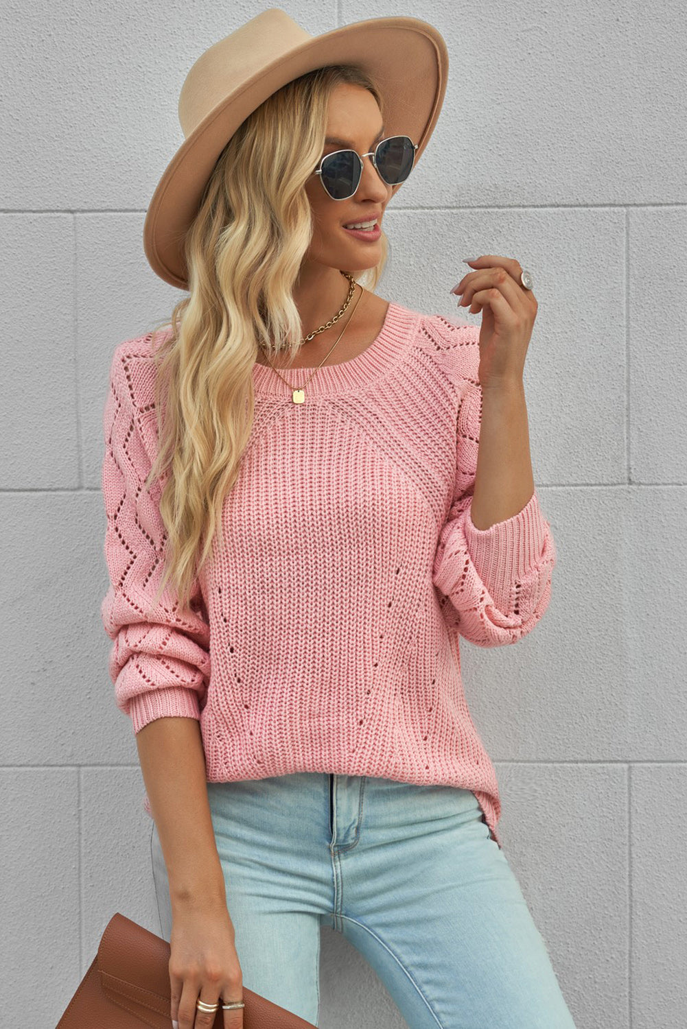 Puffy Sleeve Knit Sweater
