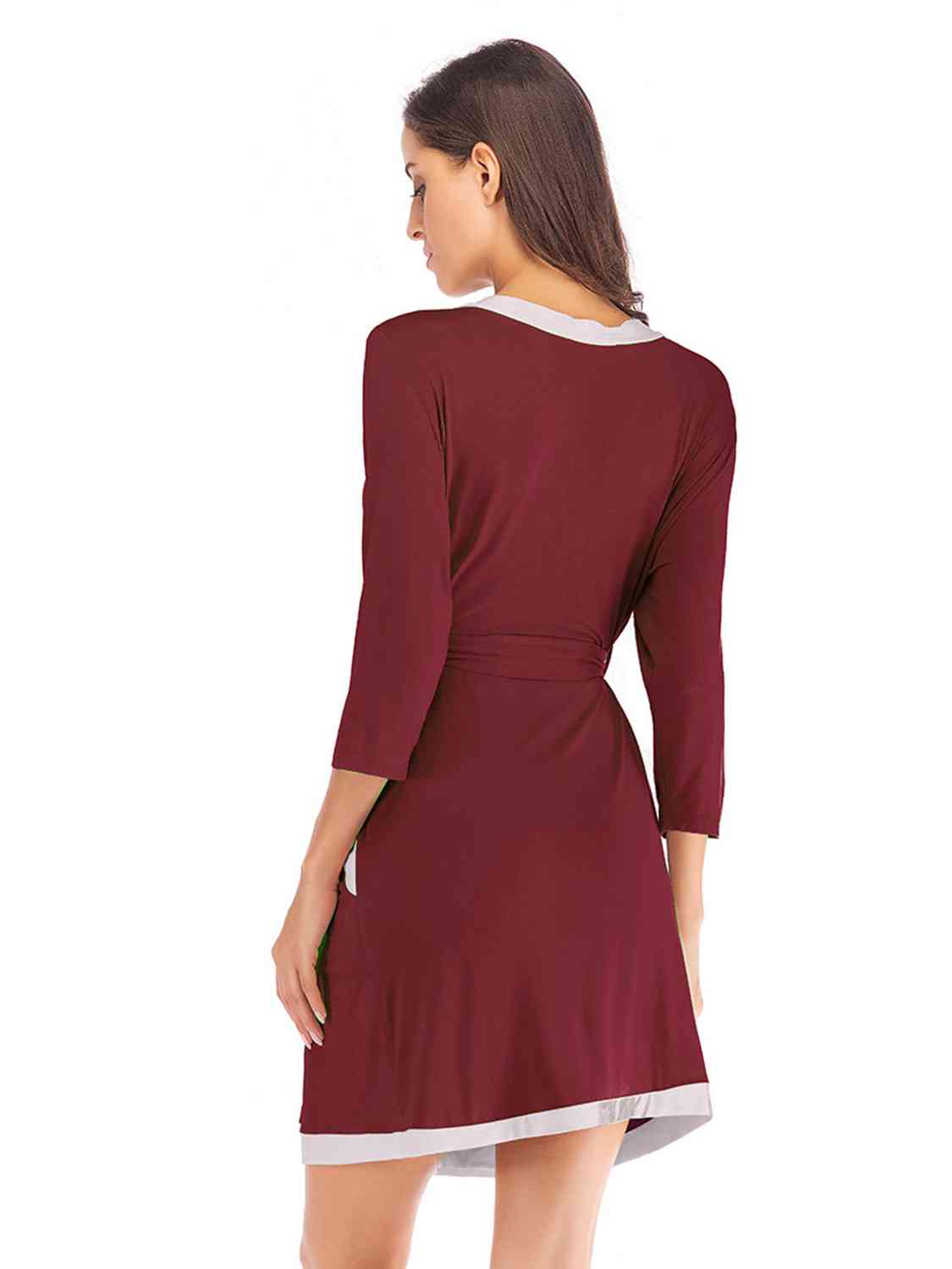 Tie Waist Robe with Pockets