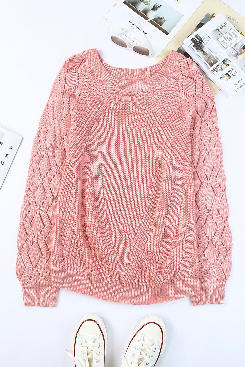 Puffy Sleeve Knit Sweater