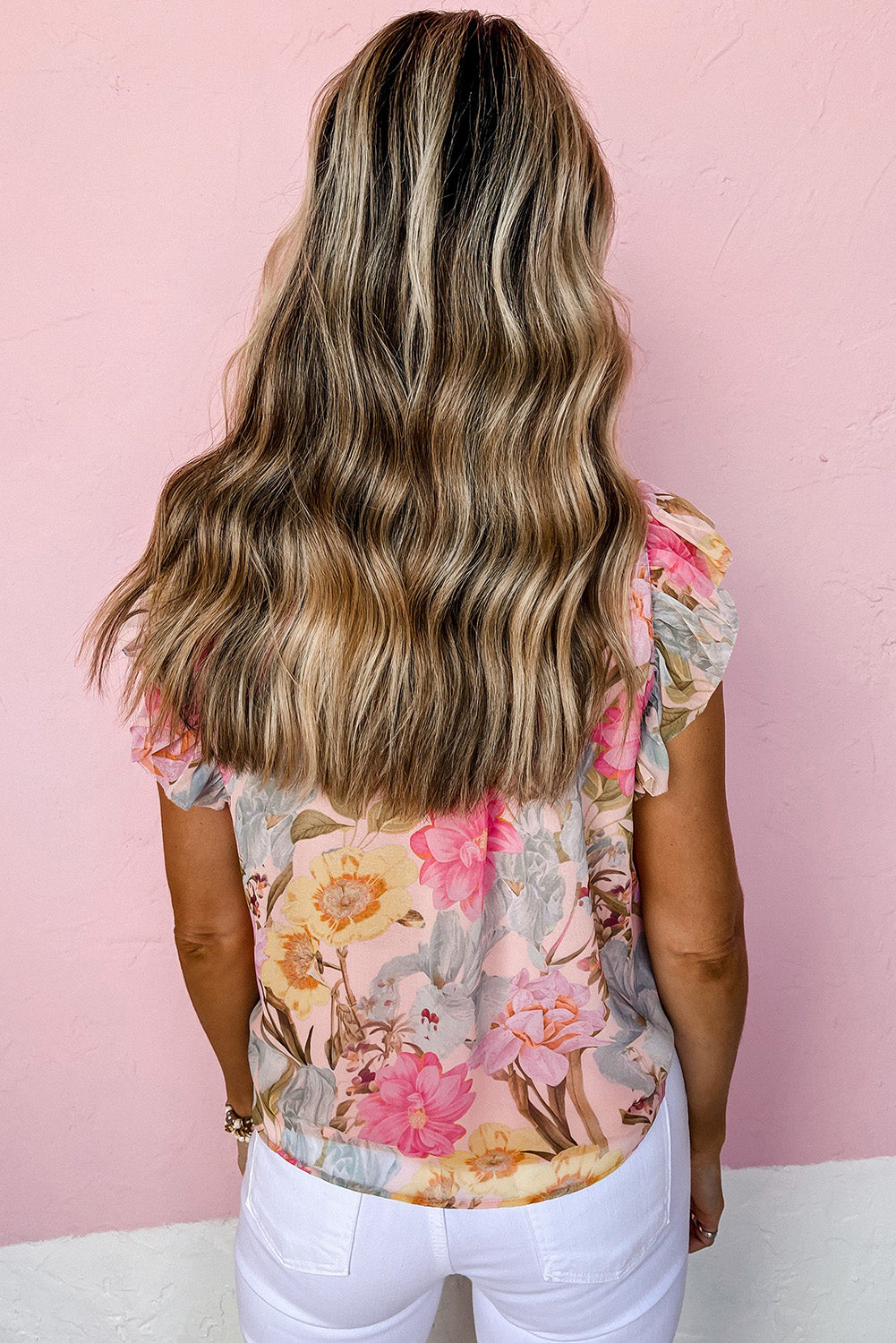 Floral Short Sleeve Blouse