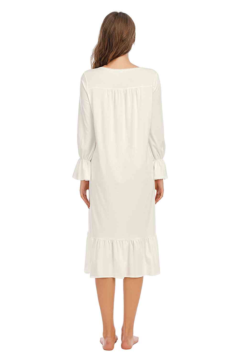 Ruffle Hem Night Dress