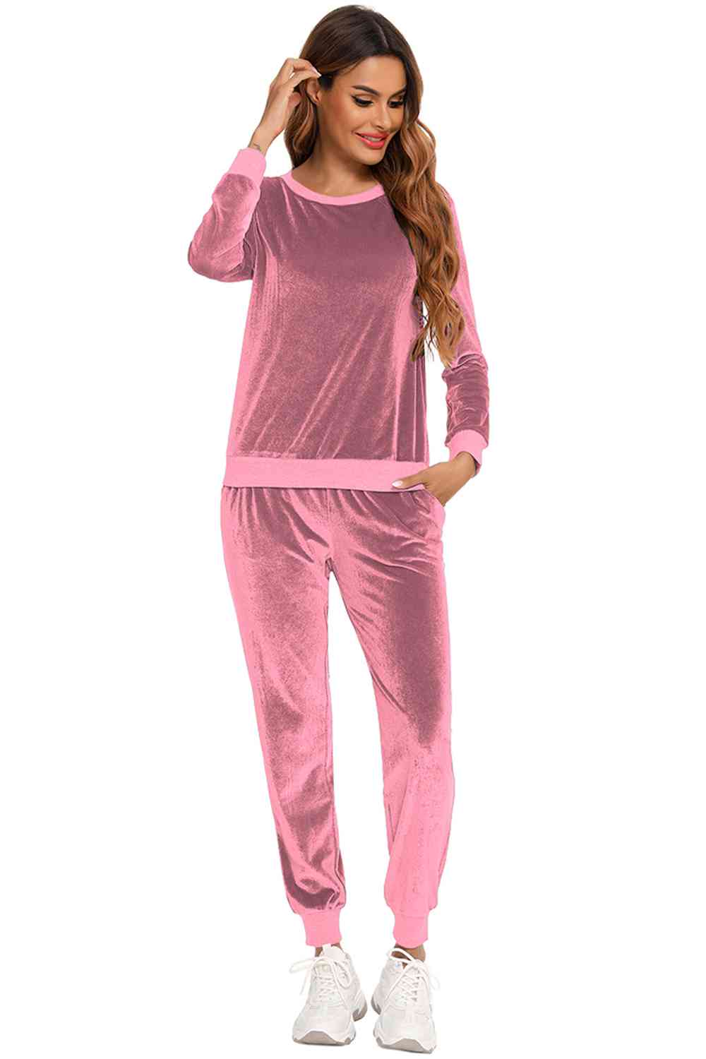 Long Sleeve Loungewear Set with Pockets