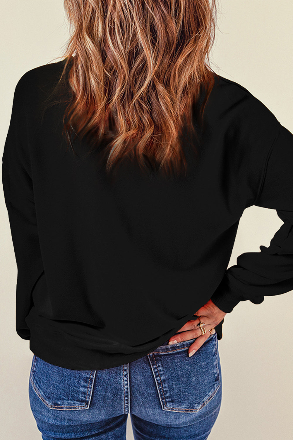 Eater Egg Sequin Crew Neck Sweatshirt