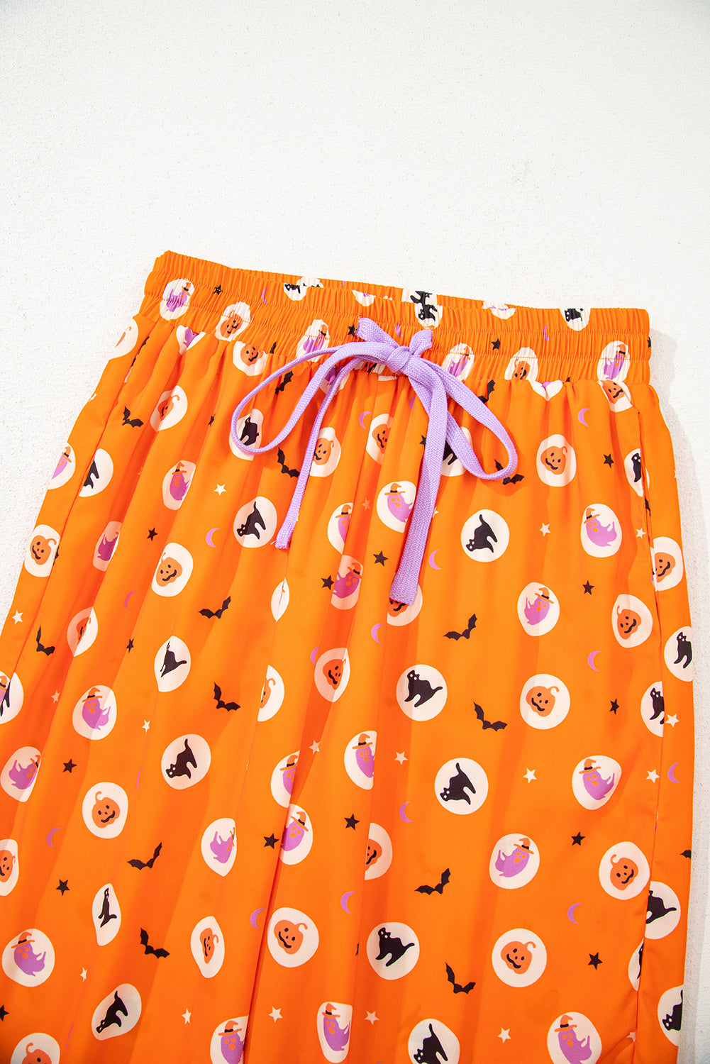 Orange Halloween 2pcs Pajama Set