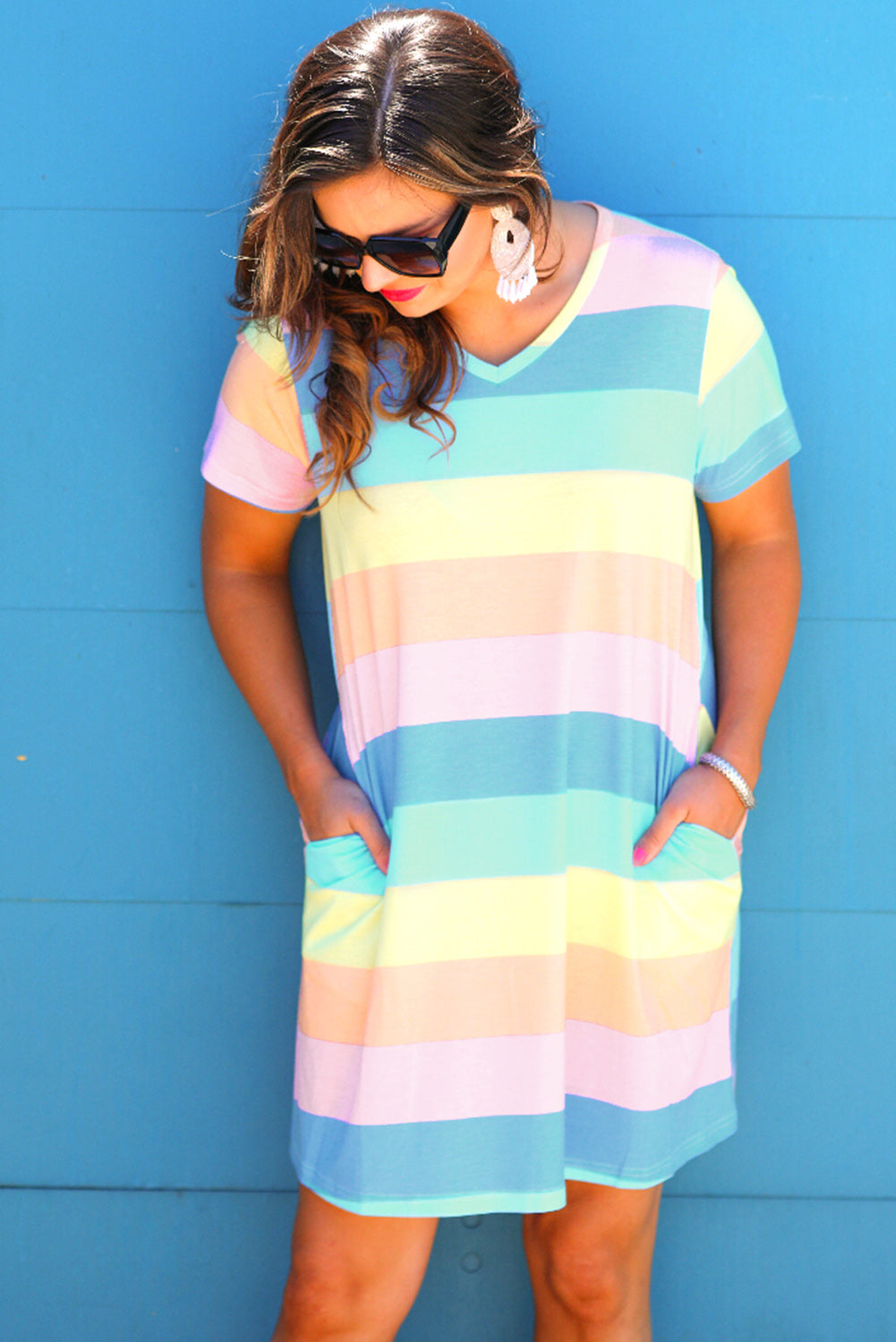 Multicolor T-shirt Dress