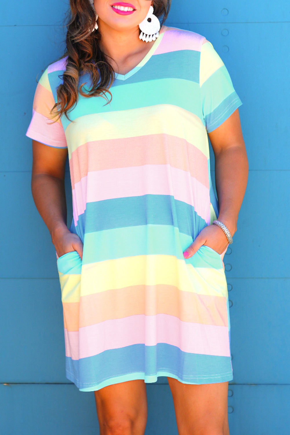 Multicolor T-shirt Dress