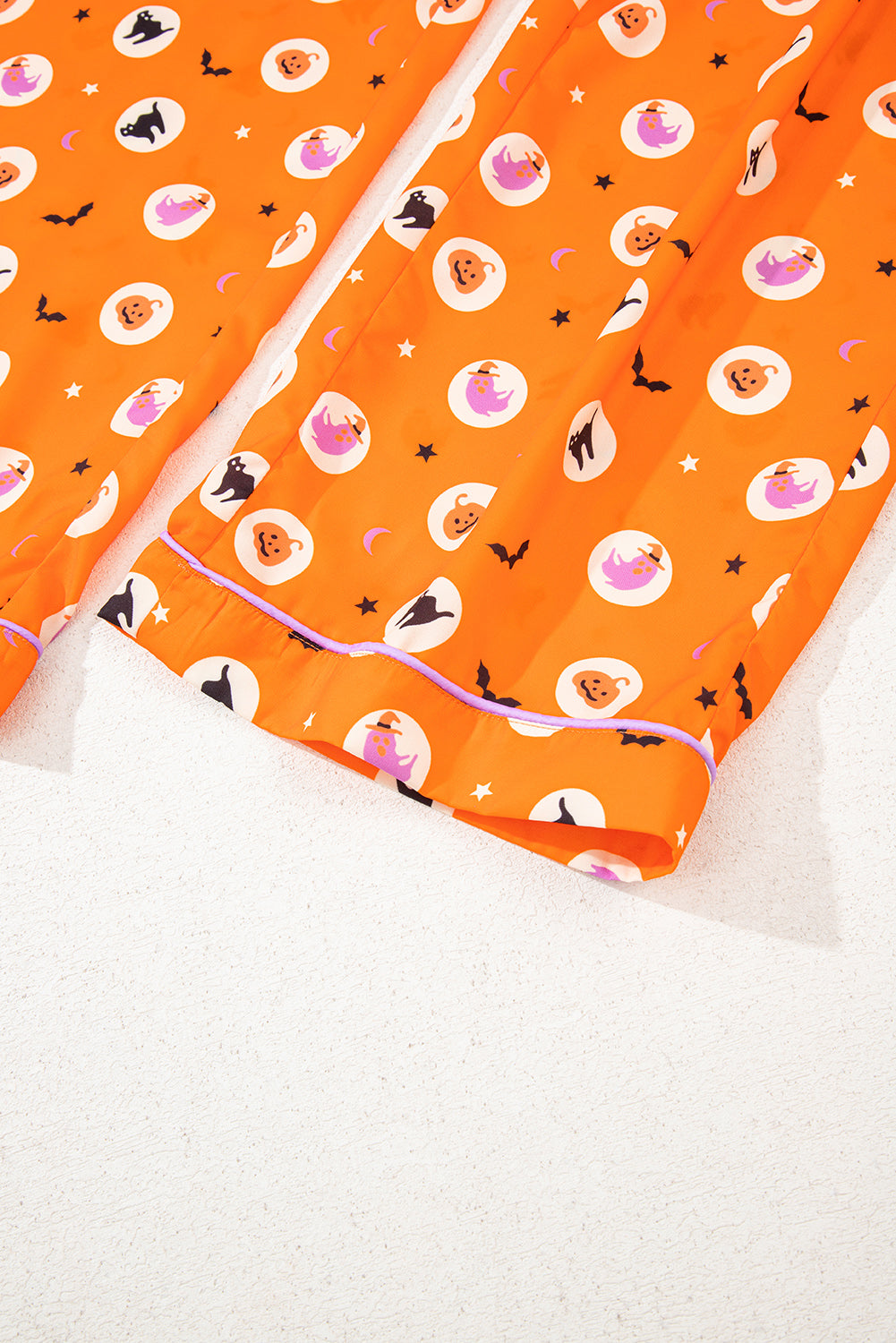 Orange Halloween 2pcs Pajama Set