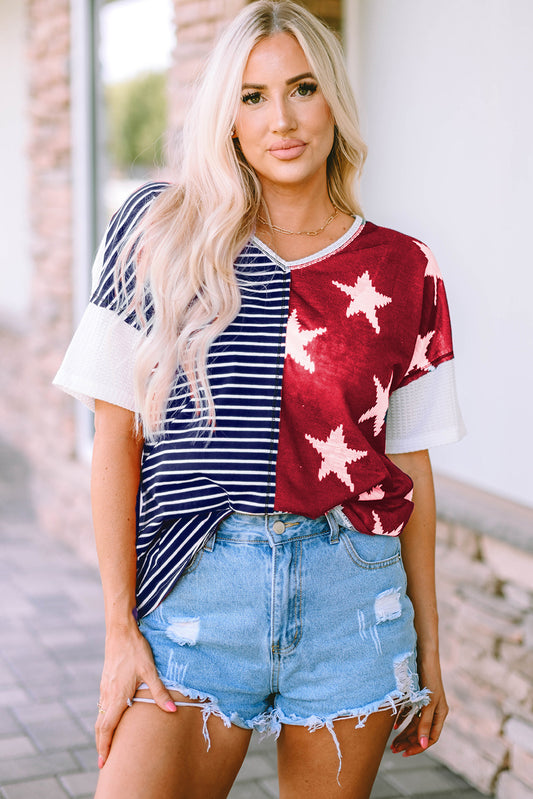 Stripes & Stars Short Sleeve Top