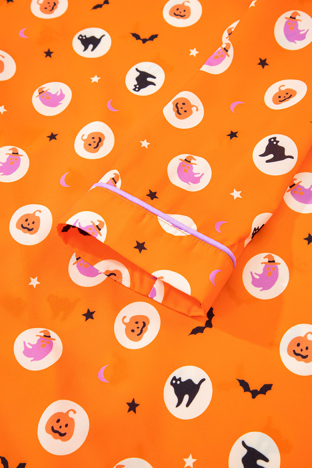 Orange Halloween 2pcs Pajama Set