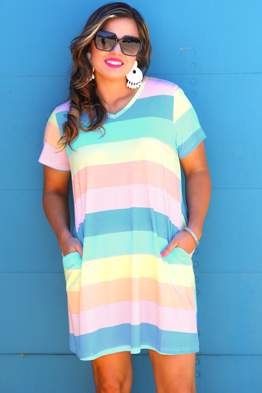 Multicolor T-shirt Dress