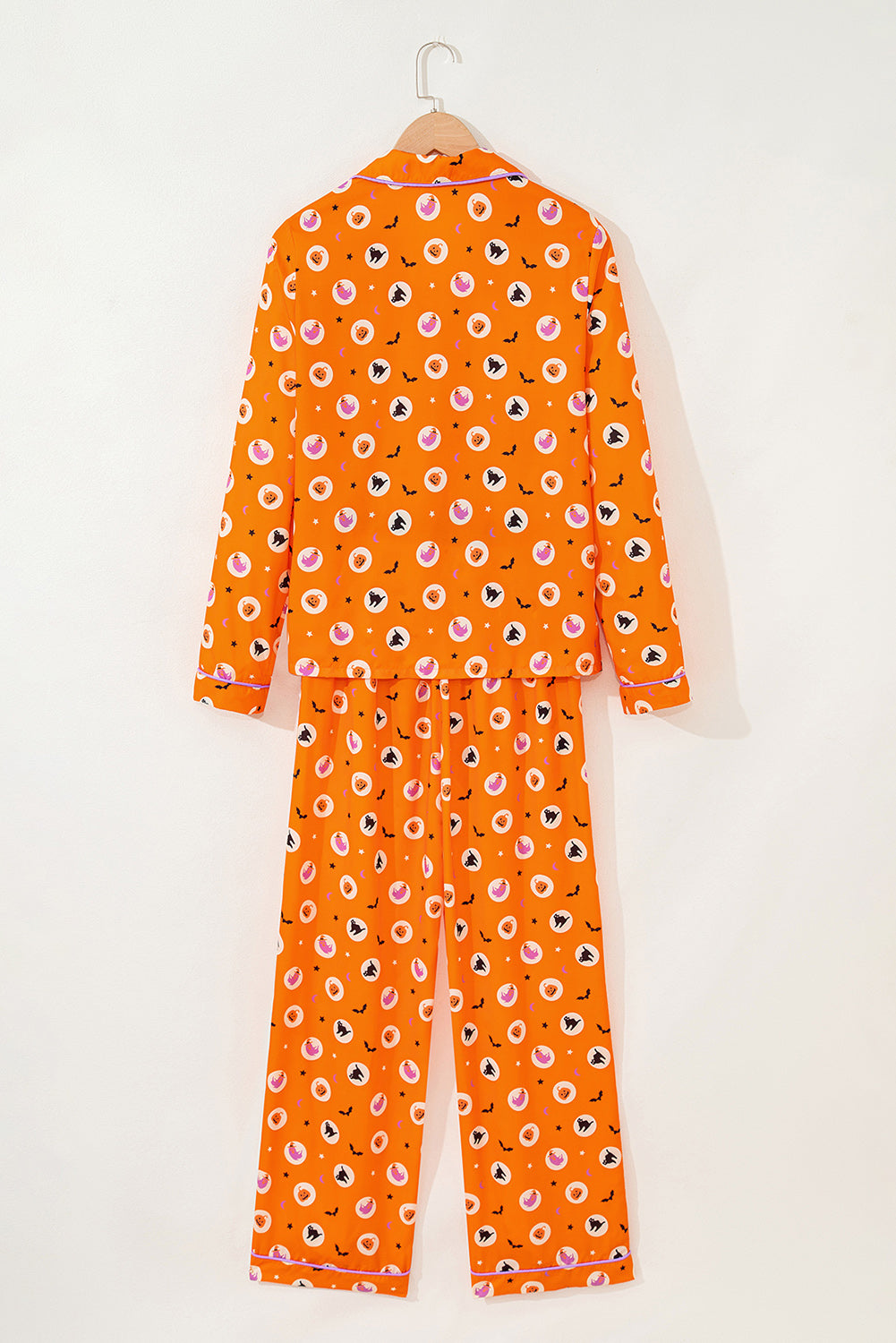 Orange Halloween 2pcs Pajama Set