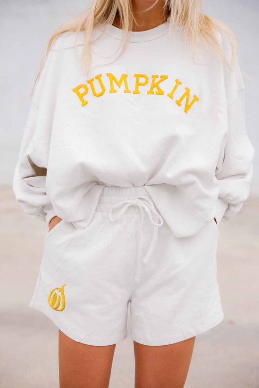 PUMPKIN Sweatshirt and Shorts Set