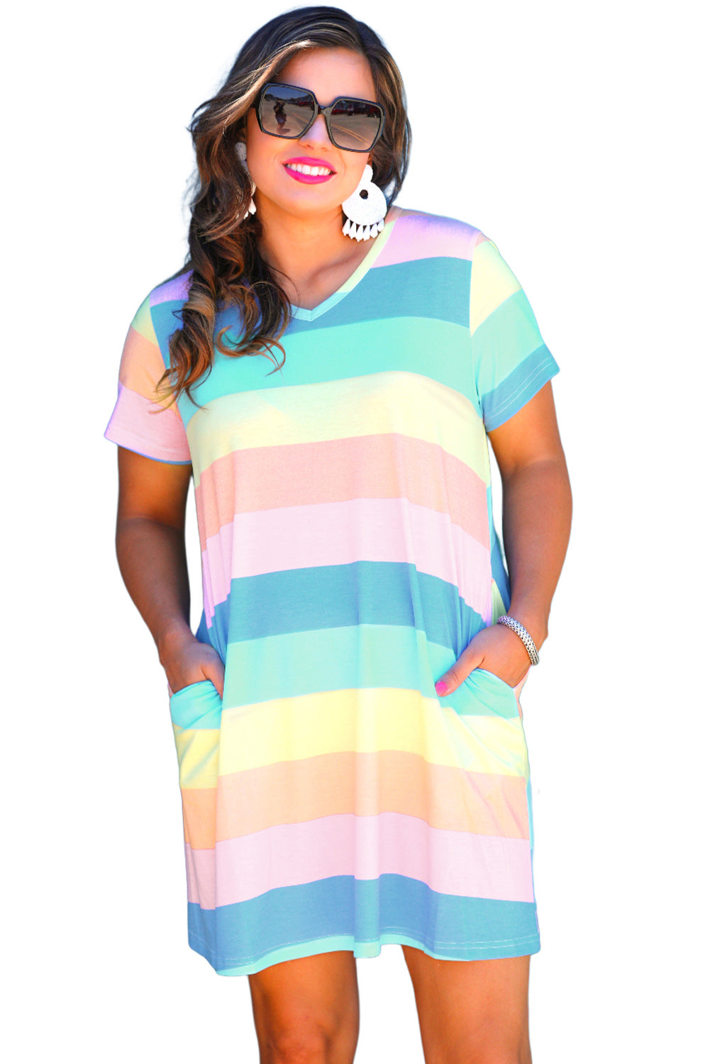 Multicolor T-shirt Dress