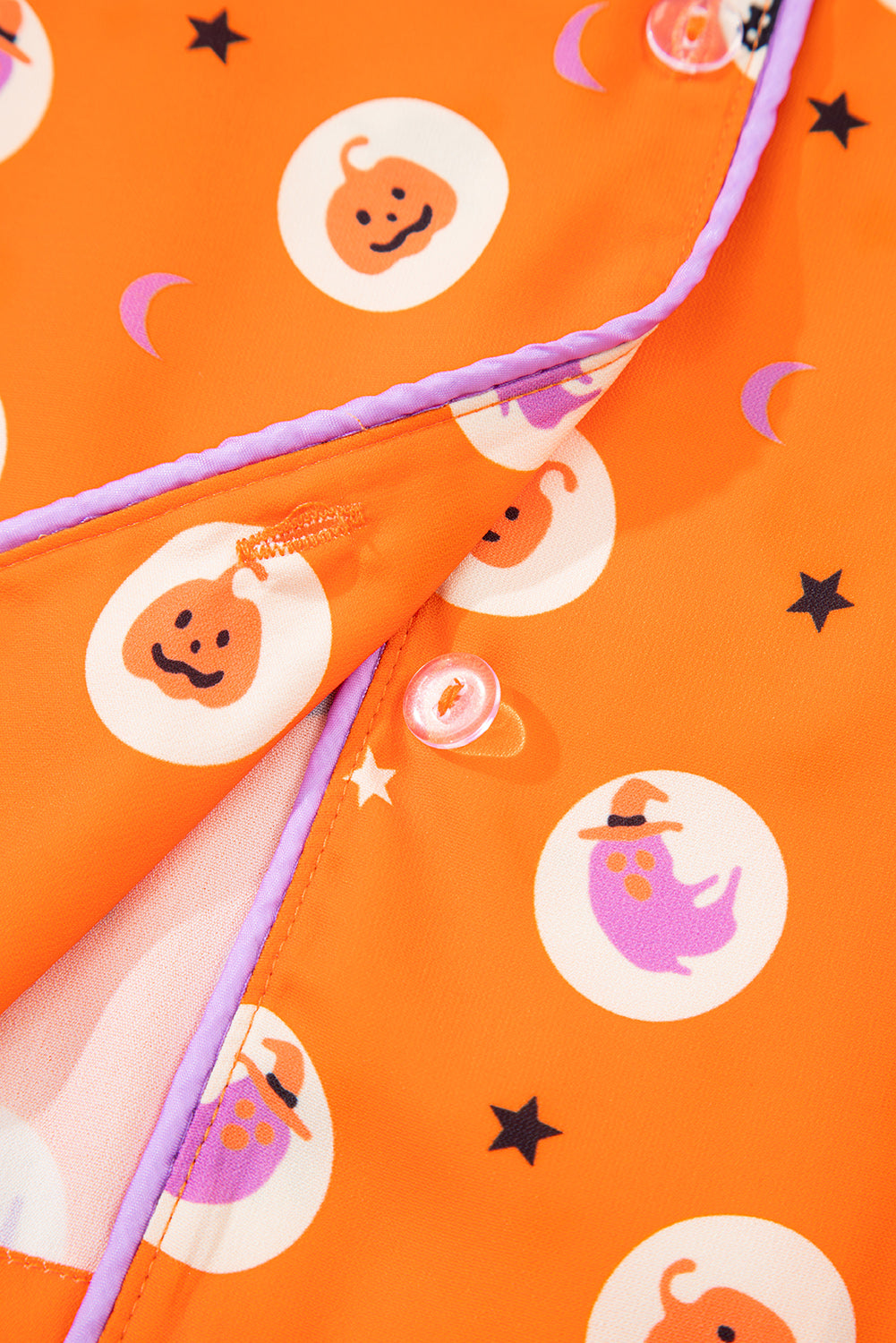 Orange Halloween 2pcs Pajama Set
