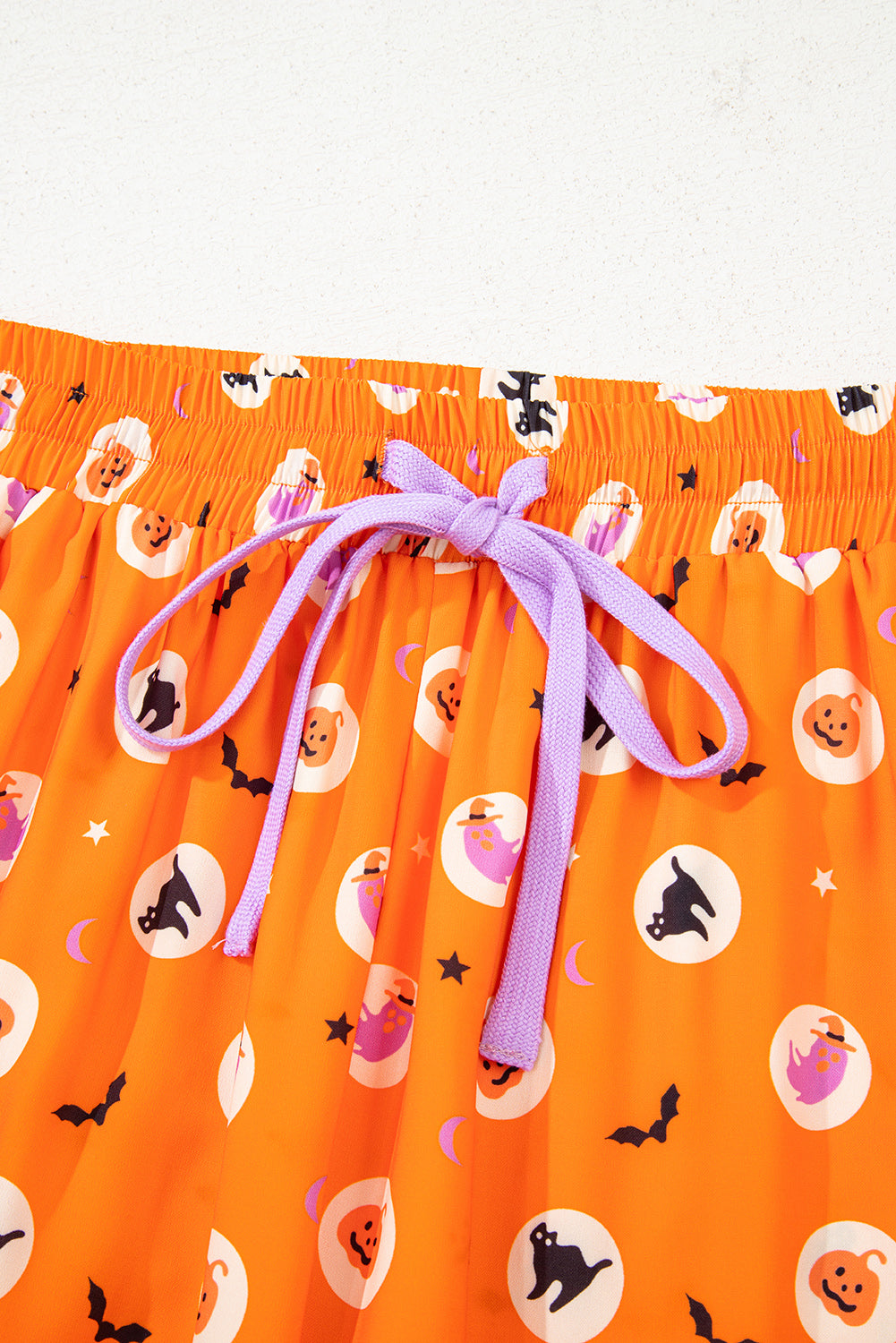 Orange Halloween 2pcs Pajama Set