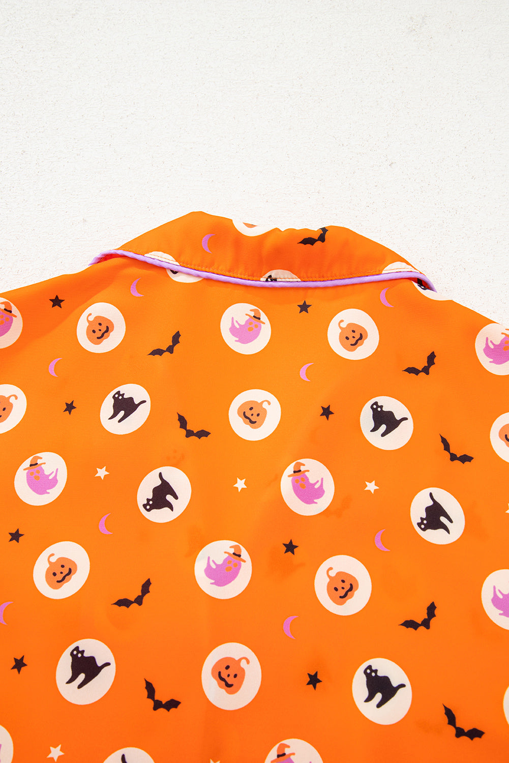 Orange Halloween 2pcs Pajama Set