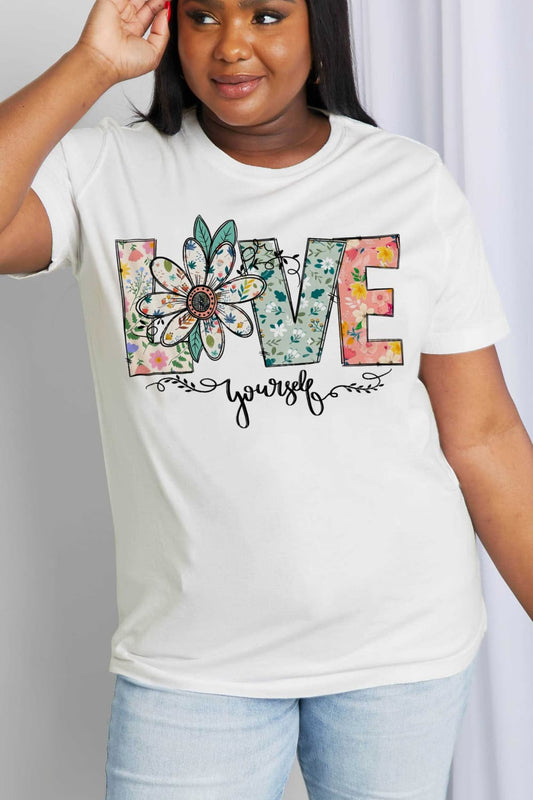 Simply Love  -LOVE YOURSELF Graphic Tee