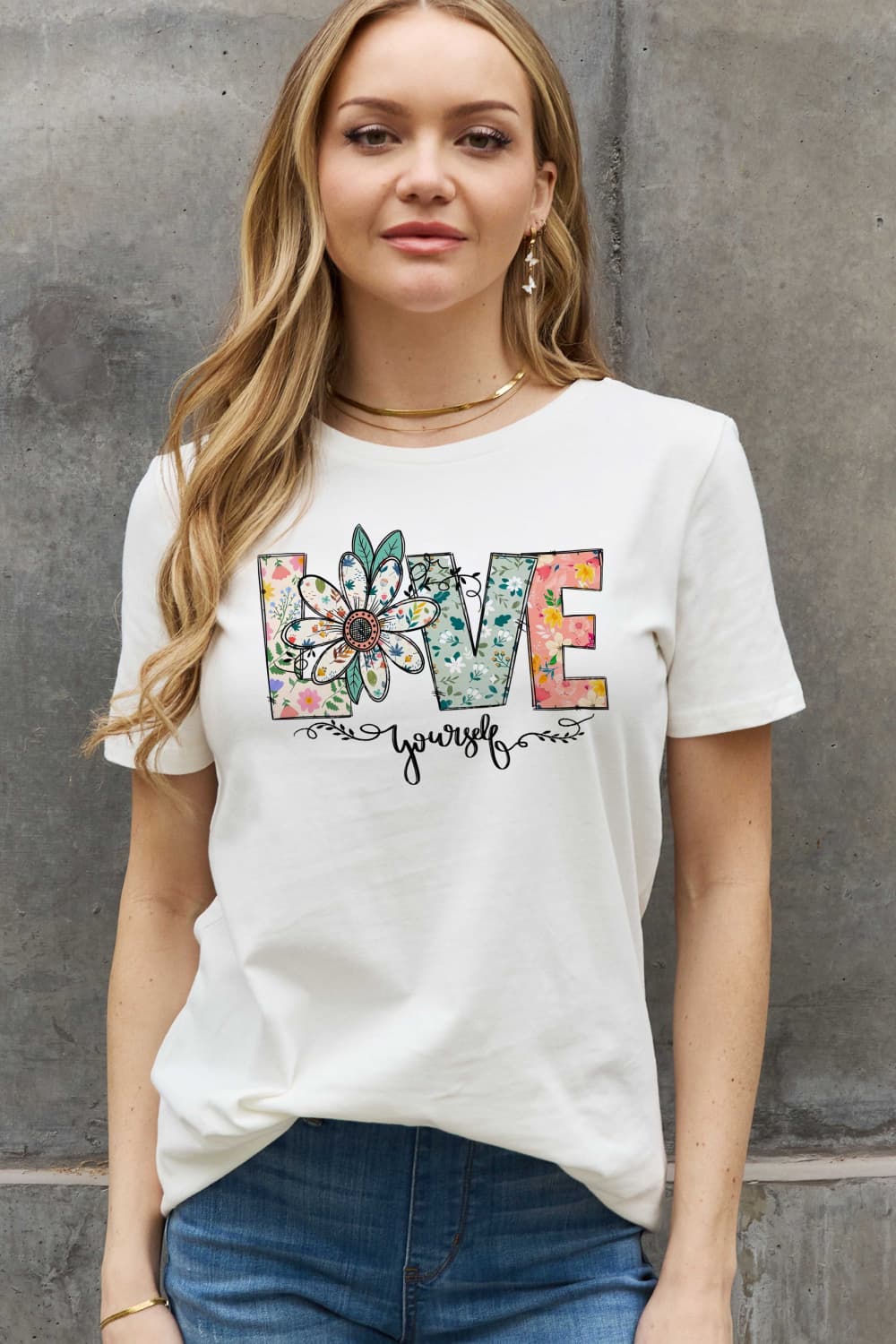 Simply Love  -LOVE YOURSELF Graphic Tee