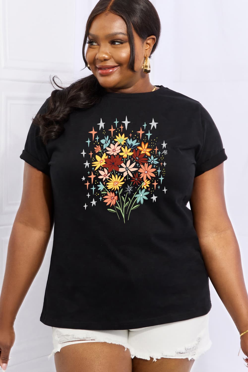 Simply Love - Floral Graphic Tee