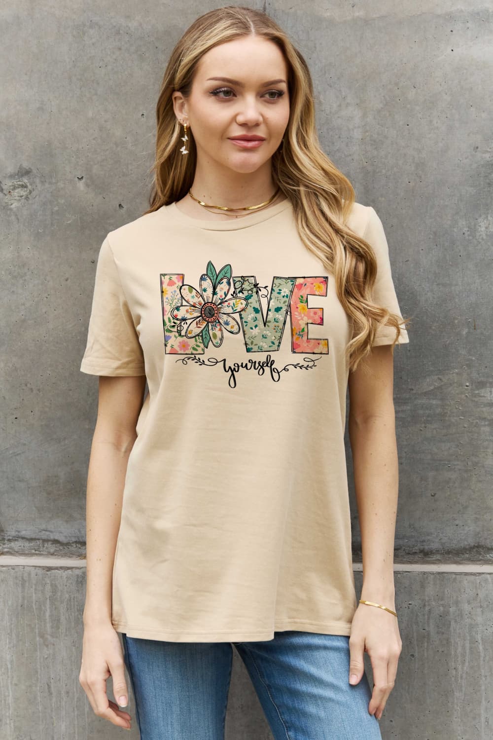 Simply Love  -LOVE YOURSELF Graphic Tee