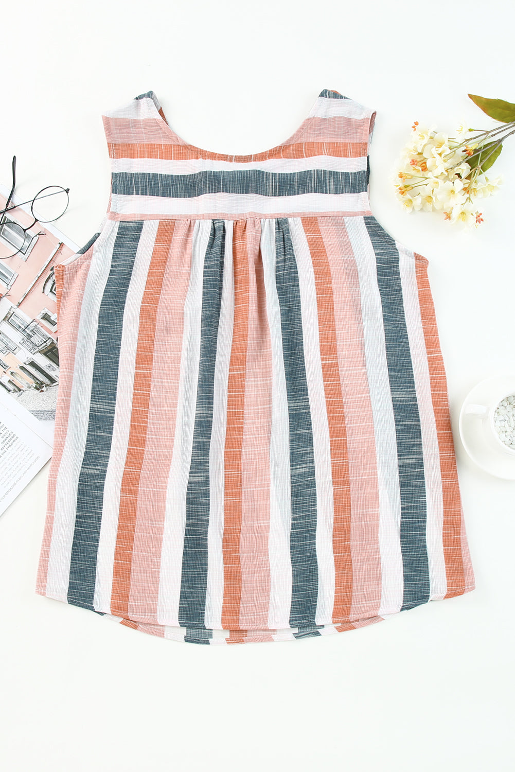 Multicolor Striped Tank Top